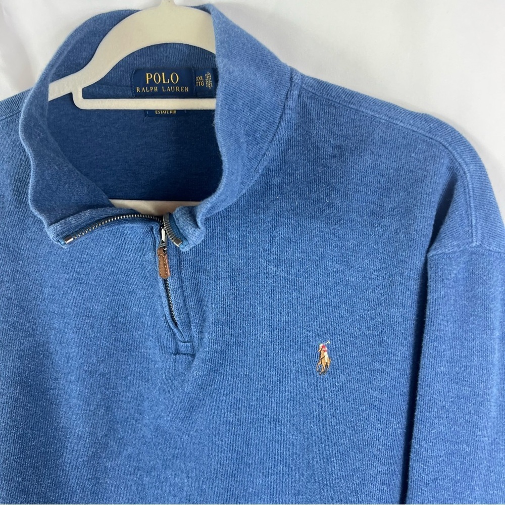 Polo by Ralph Lauren Blue Zip Up Sweater